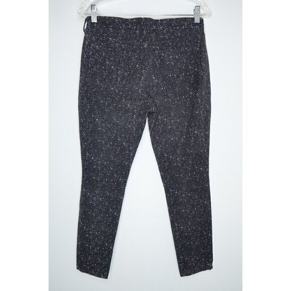 Banana Republic Pants Sloan Fit Slim Ankle Womens Size 4 Black Herringbone - Picture 7 of 12